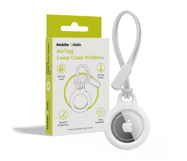 Mobile Origin Airtag Loop Case Holder A1 white MO-ALCH-WHT-A1 - 1363058 - zdjęcie 3